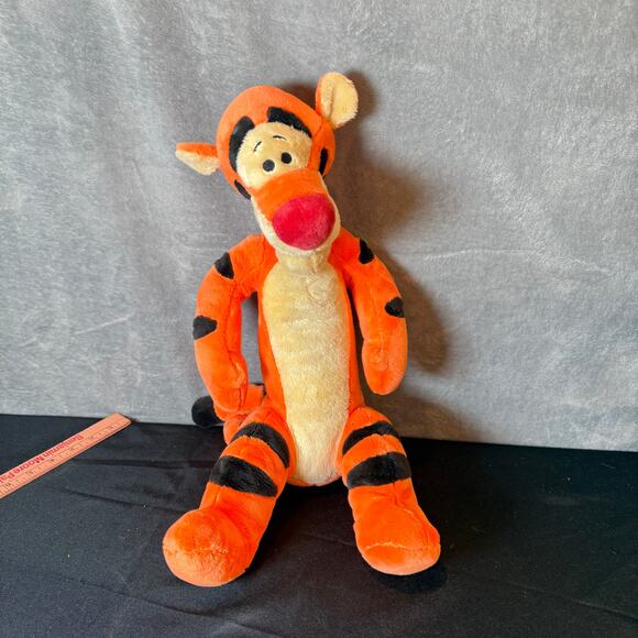Disney Other - Disney Tigger Plush Stuffed Animal Winnie The Pooh Orange Tiger 18 Inch